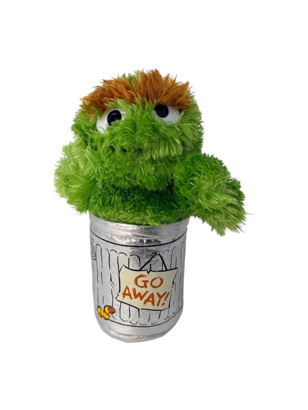 Gund Oscar The Grouch Plush Sesame Street 10 Inch Trash Can Toy 2000s